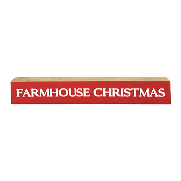 Farmhouse Christmas <br>Shelf Saying