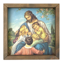 *CLOSEOUT* Jesus Loves The Little Children <br>Framed Art