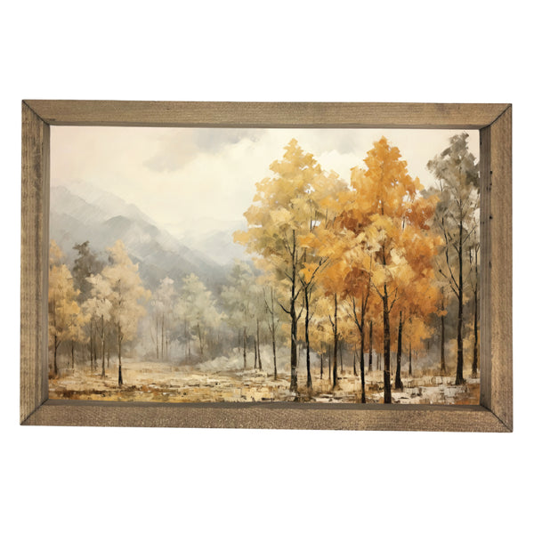 Soft Autumn Forest <br>Framed Art