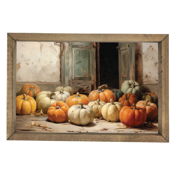 Pile of Pumpkins <br>Framed Art