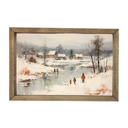 Icy River <br>Framed Art