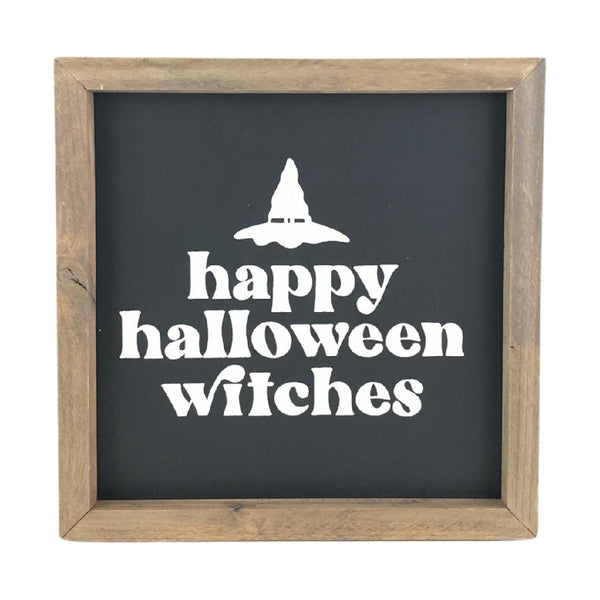 *SALE!* Happy Halloween Witches <br>Framed Saying