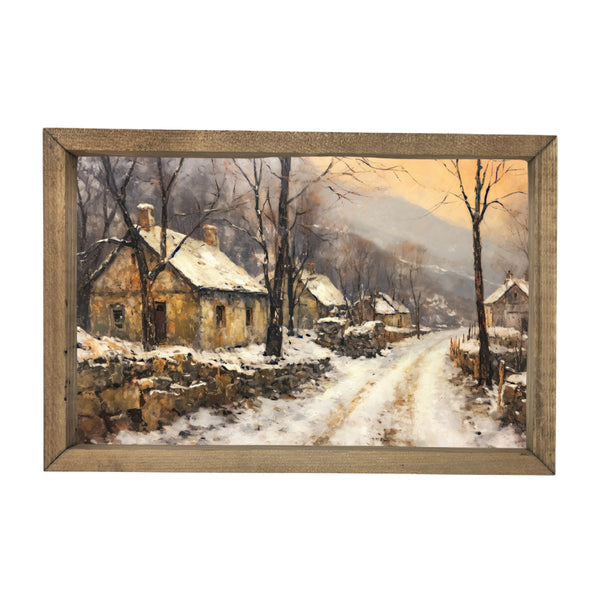 The Streets in Winter <br>Framed Art