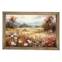 Fall Floral Field <br>Framed Art