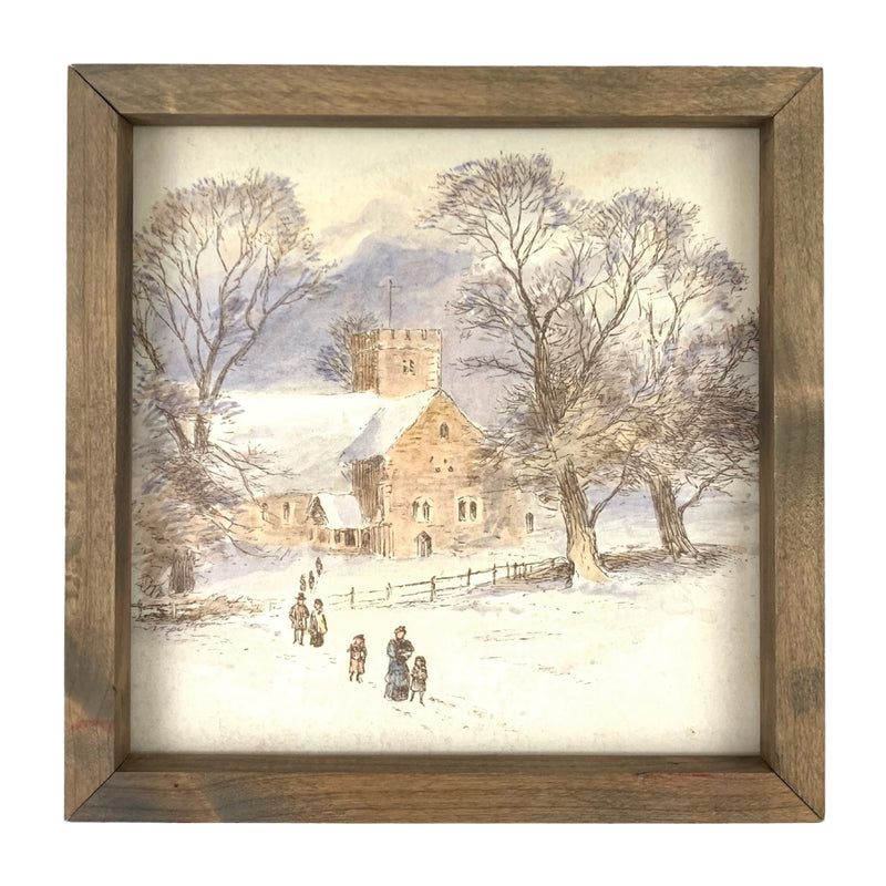 Christmas Church <br>Framed Print