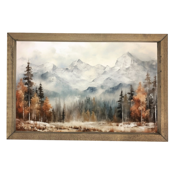 Autumn Mountain View <br>Framed Art