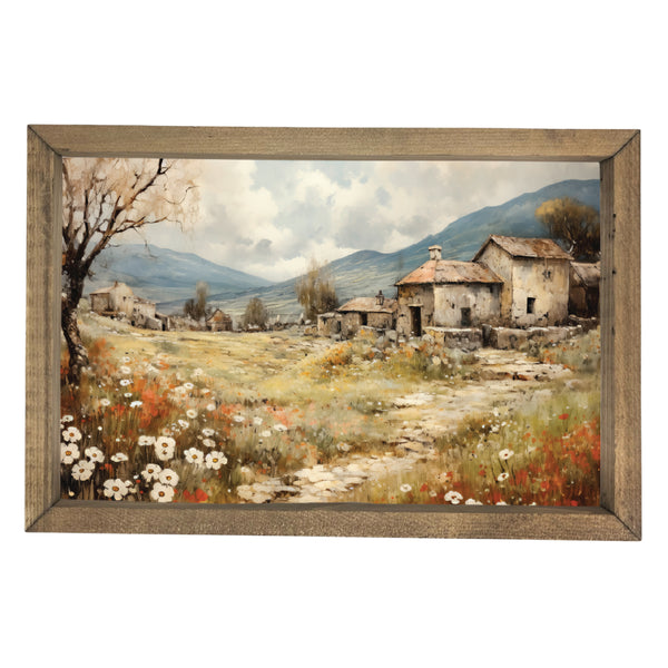 Mountainside Village <br>Framed Art