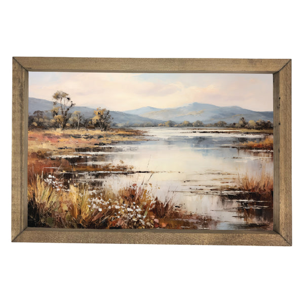 River Banks in Autumn <br>Framed Art