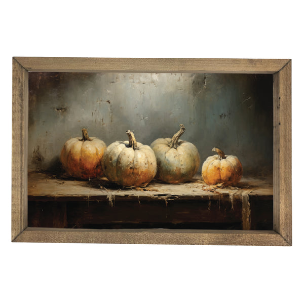 Rustic Pumpkins <br>Framed Art