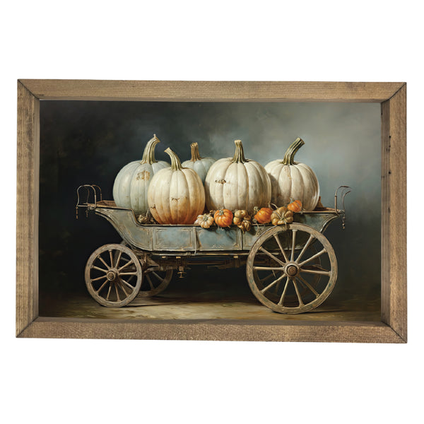 Pumpkin Carriage <br>Framed Art