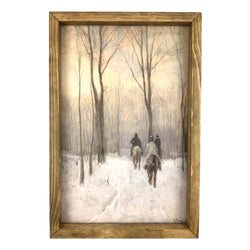 Riders in the Snow <br>Framed Print