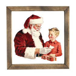 Checking Santa's List <br>Framed Print