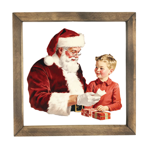 Checking Santa's List <br>Framed Print