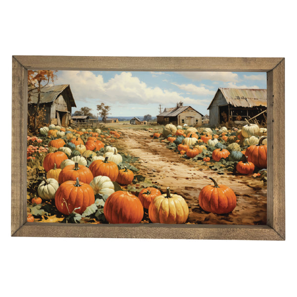 Walk Through the Pumpkin Patch <br>Framed Art