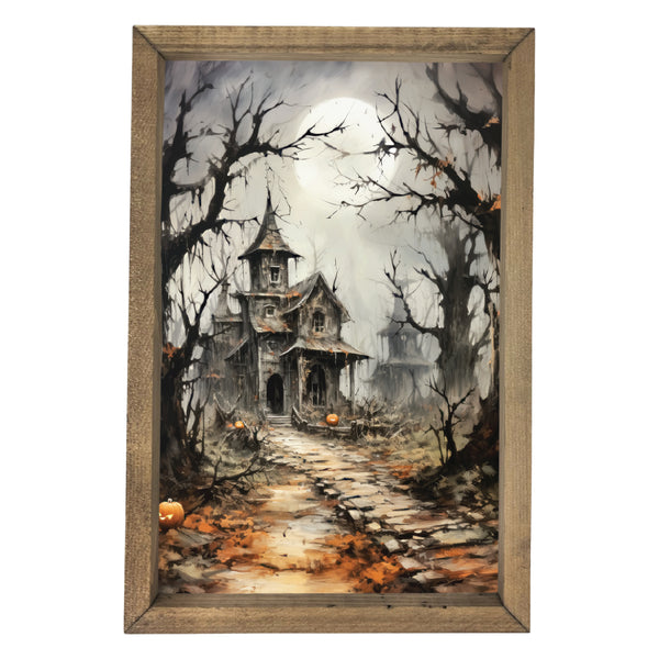 Haunted Lane <br>Framed Art
