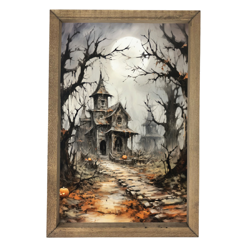 Haunted Lane <br>Framed Art