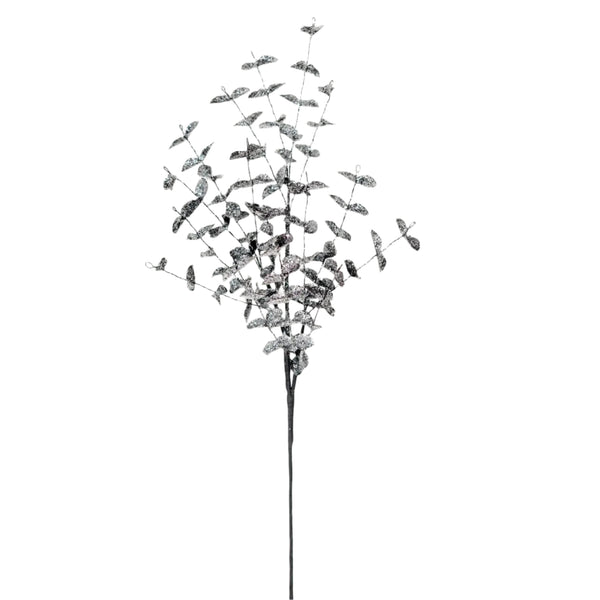 Black Glitter Eucalyptus Spray