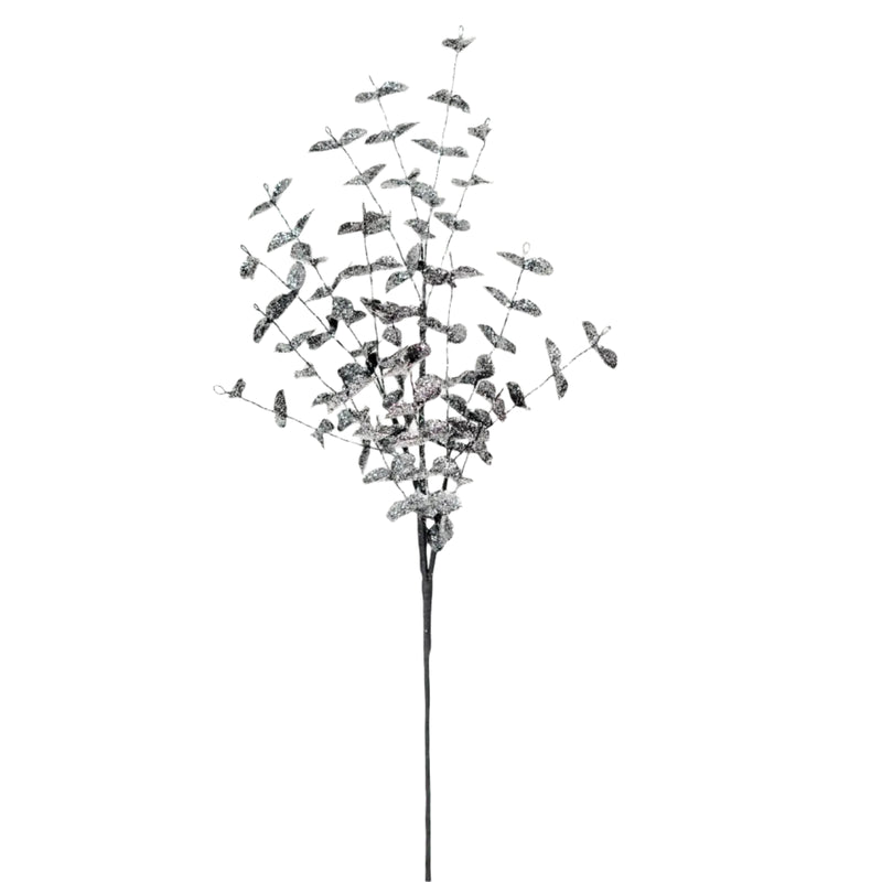 Black Glitter Eucalyptus Spray