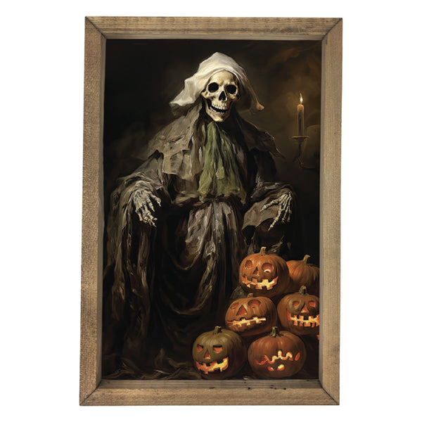 Skeleton Maiden <br>Framed Art