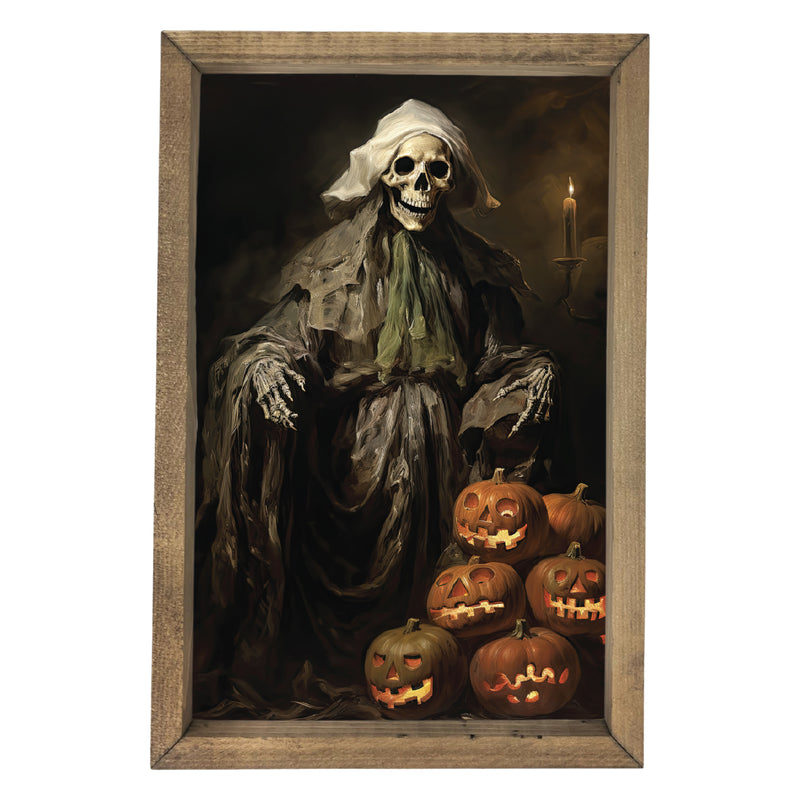 Skeleton Maiden <br>Framed Art