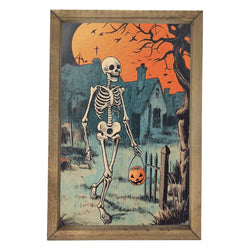 Skeleton Stroll <br>Framed Art