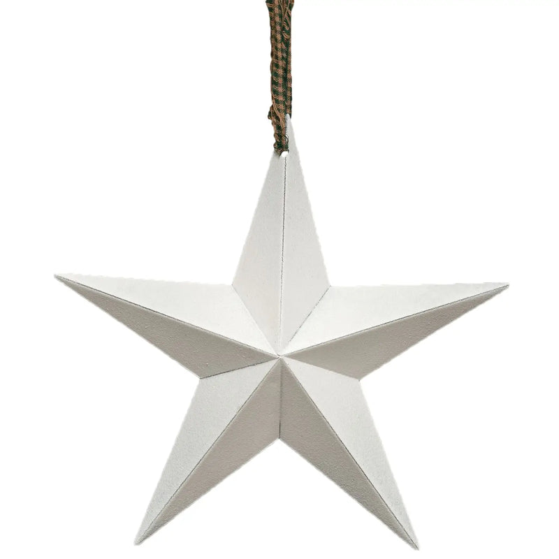White Metal Star Ornament
