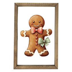 Vintage Gingerbread Man <br>Framed Art