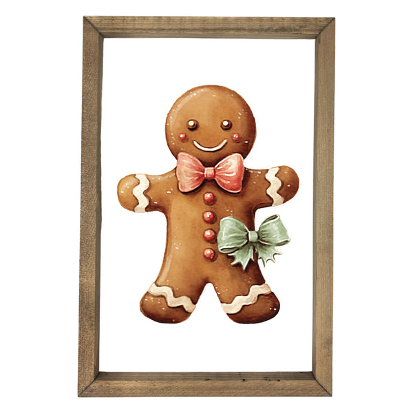 Vintage Gingerbread Man <br>Framed Art