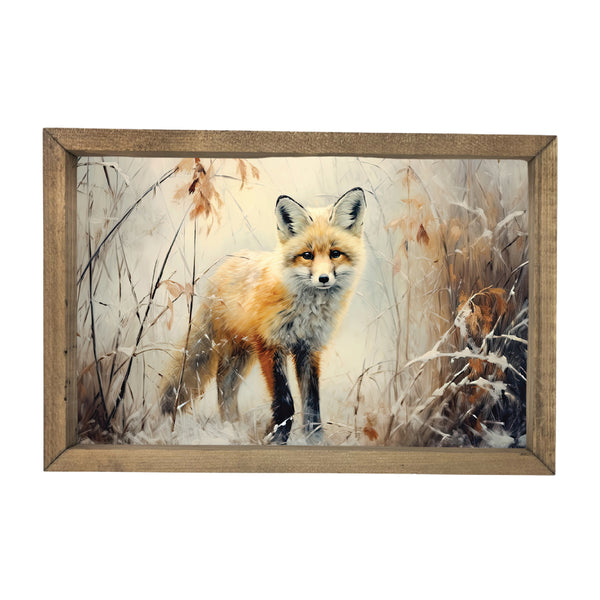 Lone Fox <br>Framed Art