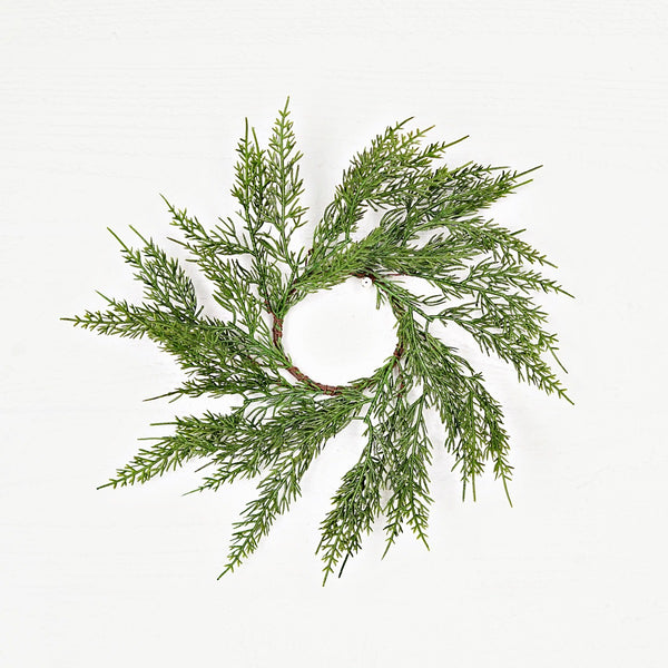 3.5" Soft Touch Cedar Pine Ring Wreath