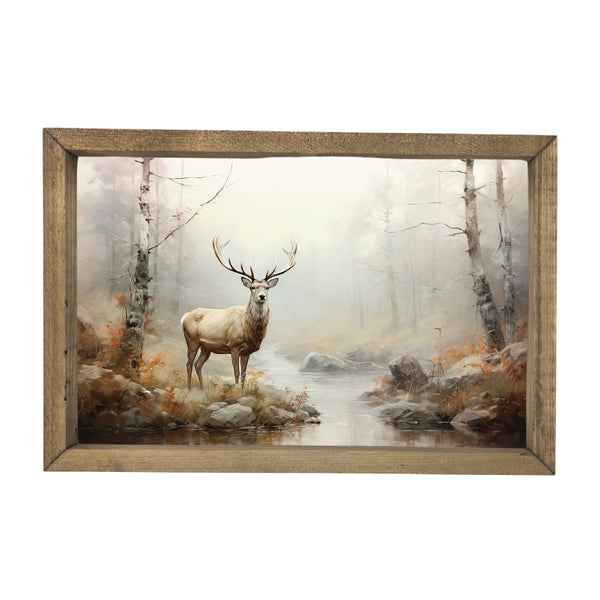 Deer in the Woods <br>Framed Art