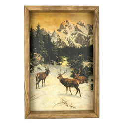 Deer in the Alps <br>Framed Print