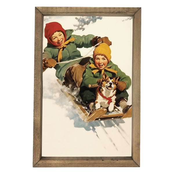 Downhill Adventure <br>Framed Art