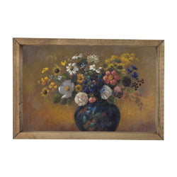 Summer Floral Arrangement <br>Framed Art