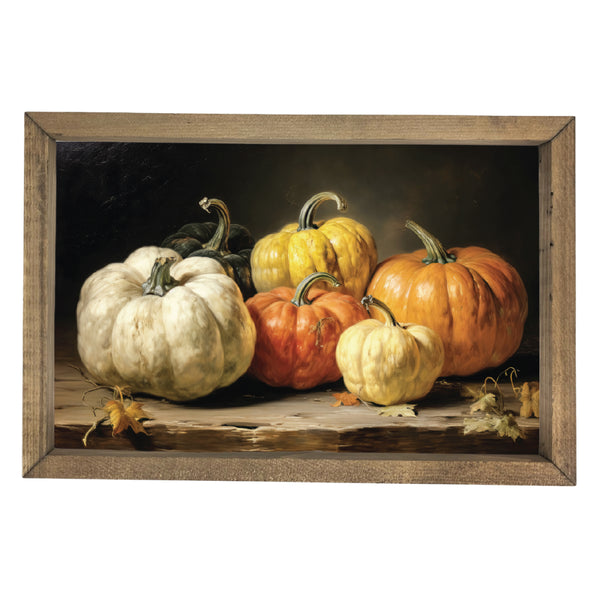 Colorful Pumpkins <br>Framed Art