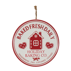 Metal Bake Ornament Disc (2 Asst)