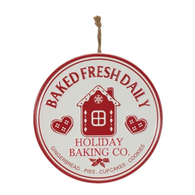 Metal Bake Ornament Disc (2 Asst)