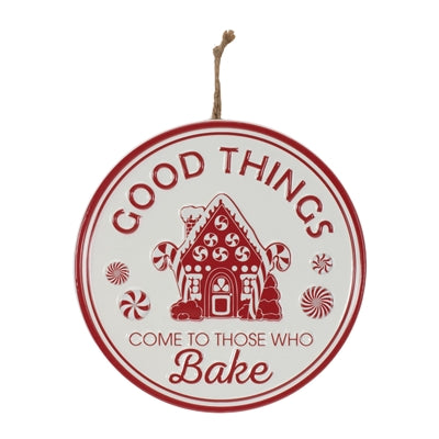 Metal Bake Ornament Disc (2 Asst)