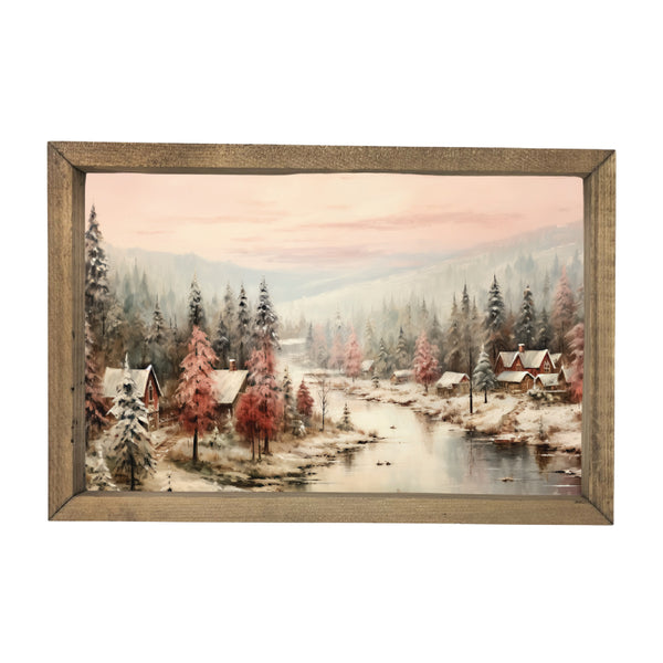 Riverside Village <br>Framed Art