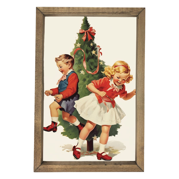 Dancing Around the Tree <br>Framed Art