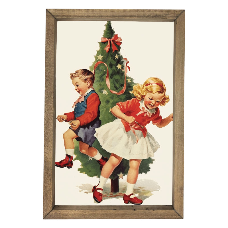 Dancing Around the Tree <br>Framed Art
