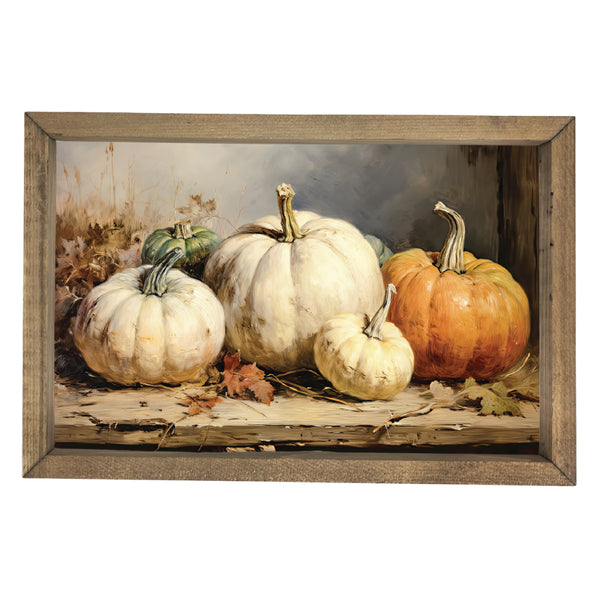 Muted Pumpkins <br>Framed Art
