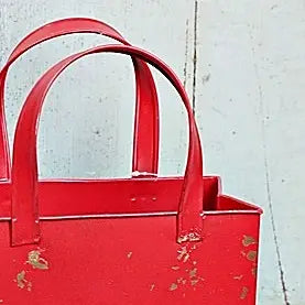 Red Metal Tote
