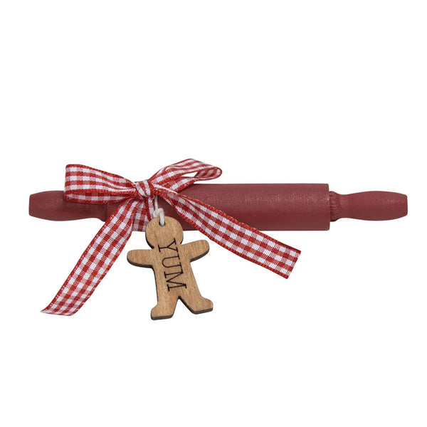 Yum Gingerbread Man Wooden Rolling Pin