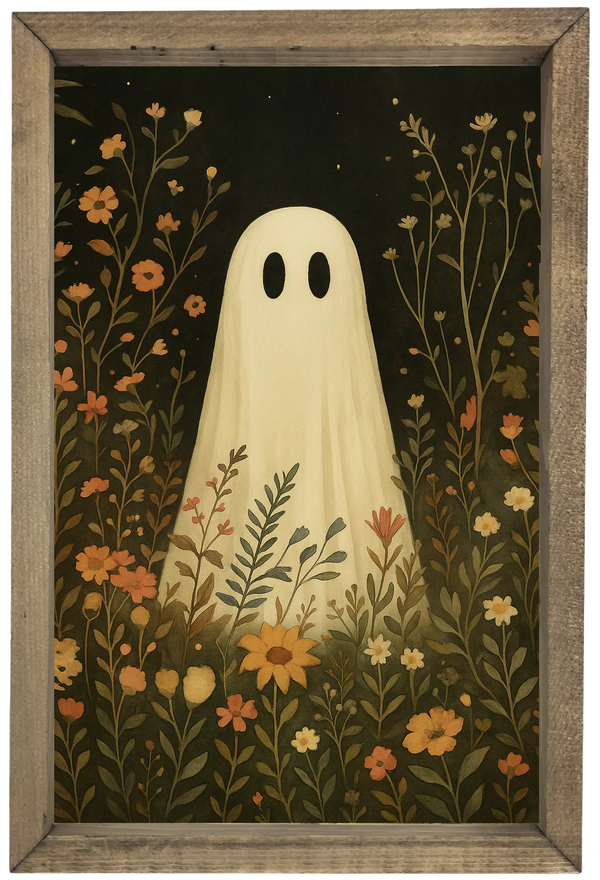 Ghost with Autumn Flowers