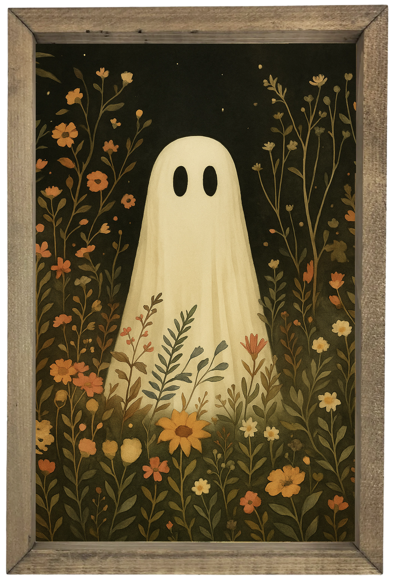 Ghost with Autumn Flowers