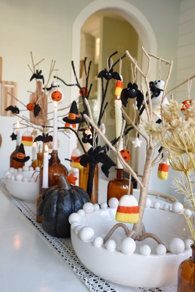 Candy Corn Felt Ornaments