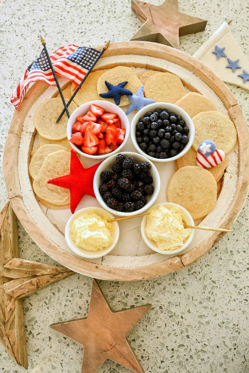 Round Wood Tray