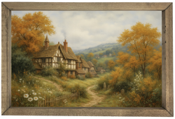 Autumn Cottage Landscape