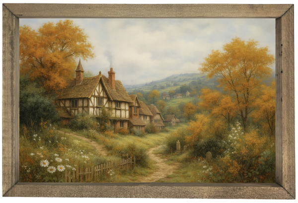 Autumn Cottage Landscape